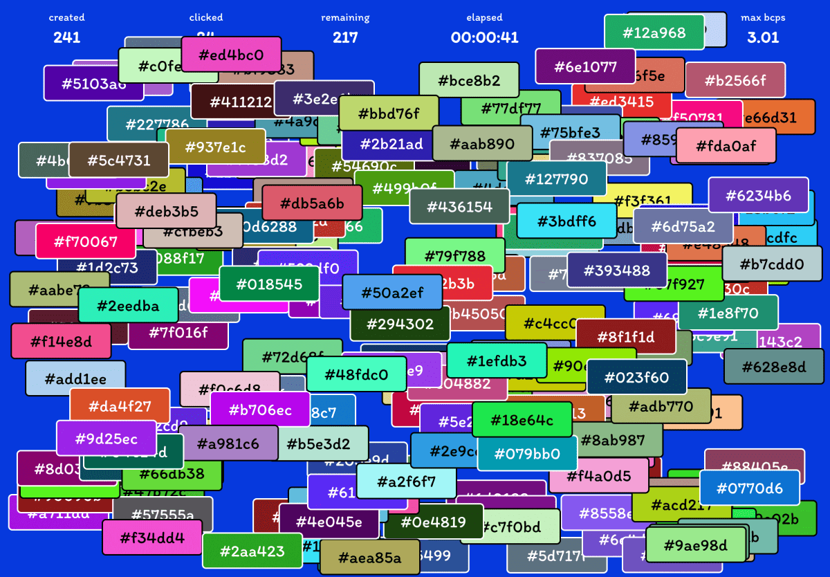 useless random color buttons screenshot